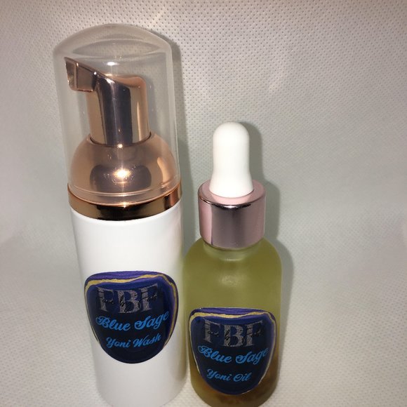 BLUE SAGE YONI WASH & OIL COMBO - Picture 1 of 1